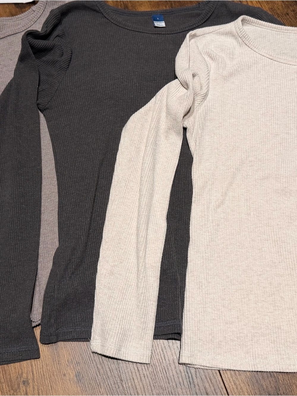 3 Old navy ribbed Long Sleeve shirts